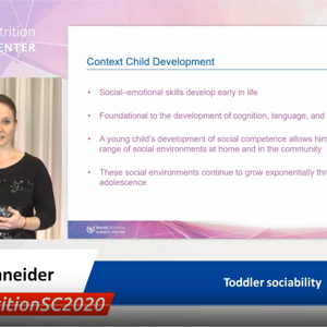 Toddler sociability - Dr. Nora Schneider