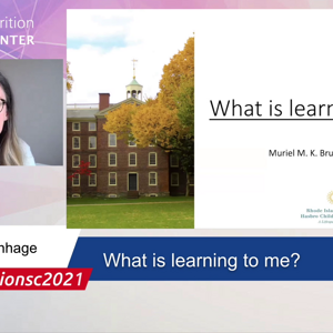 "What is learning to me?" by Dr. Muriel Bruchhage