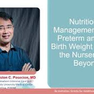 WNSC Webinar Nutritional Management of PT and LBW Infant