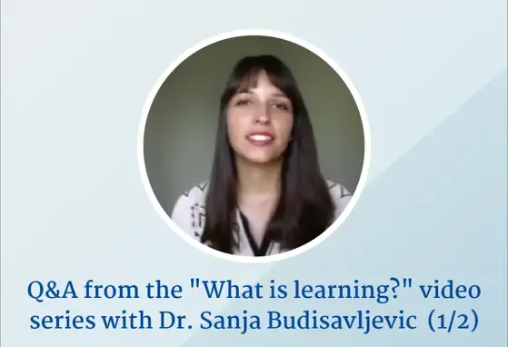 Q&A from the "What is Learning?" video series - Spatio-temporal Dynamics of Brain Development - Dr. Sanja Budisavljevic. Q&A from the "What is Learning?" video series - Spatio-temporal Dynamics of Brain Development - Dr. Sanja Budisavljevic.